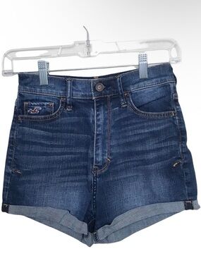 Hollister Blue Jean Denim Shorts Size 0 / W24